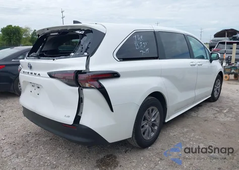 2025 Toyota Sienna Le from USA, damaged, VIN 5TDKRKEC3SS240625